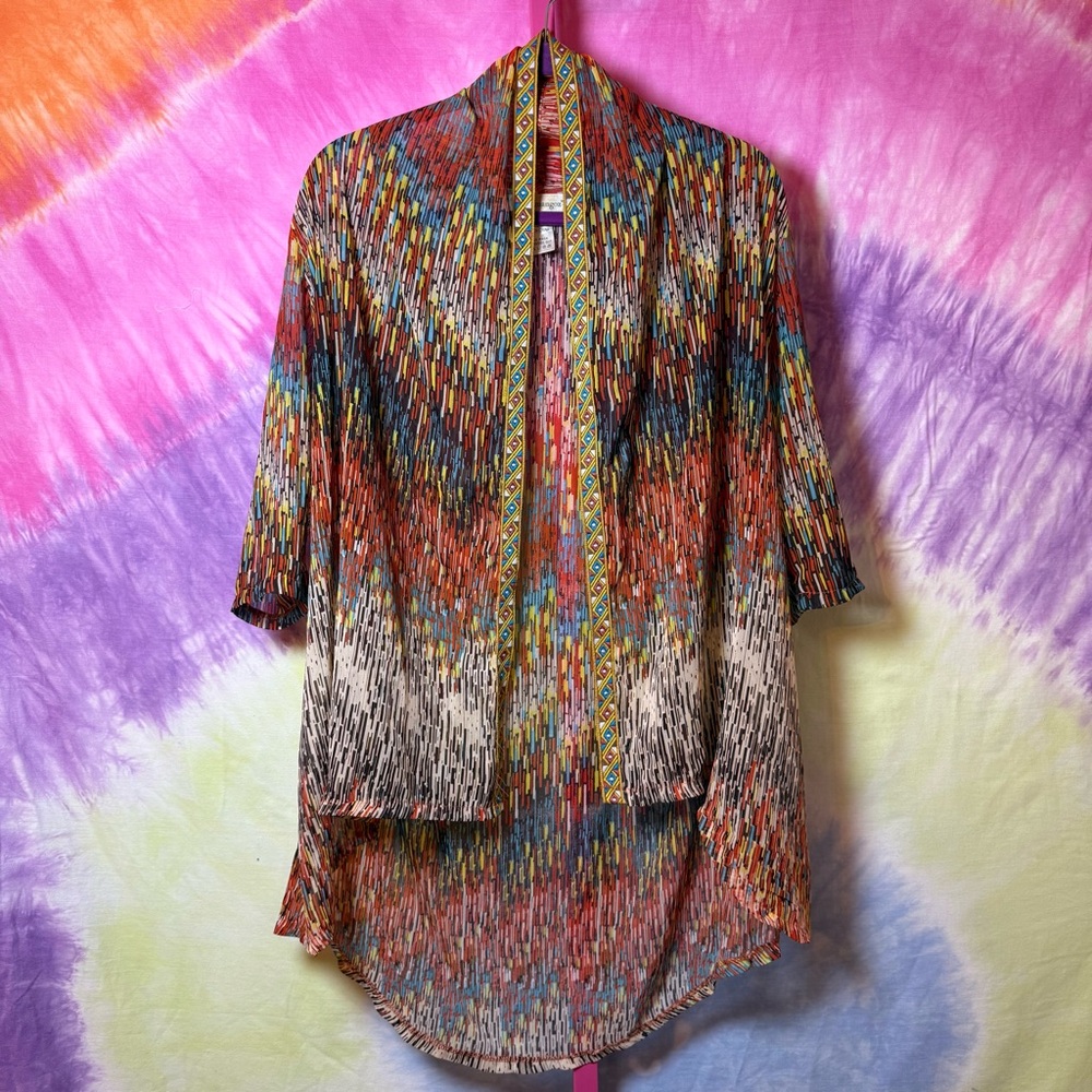 Urban Mangoz Multicolor Open Kimono ☮️